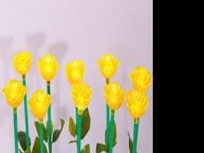 亞克力玫瑰花插地燈